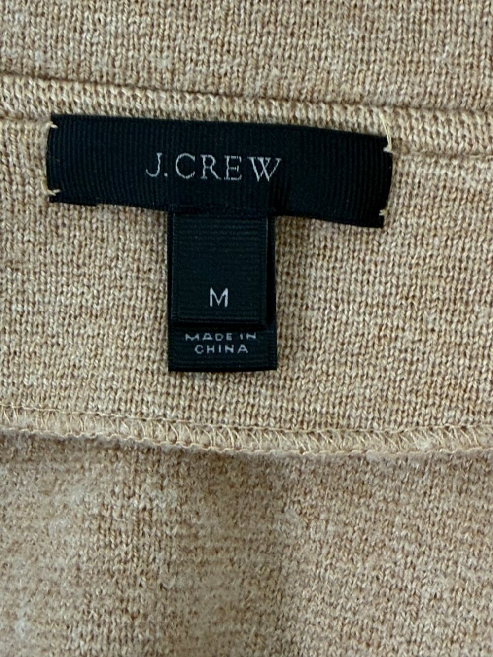 J. CREW 100% Merino Wool, Sweater Blazer, Camel, Women's Size Medium - Picture 6 of 7